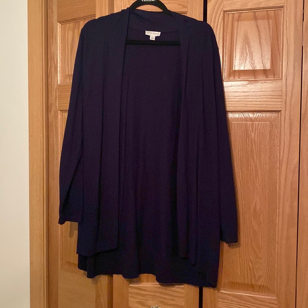 Large navy blue cardigan